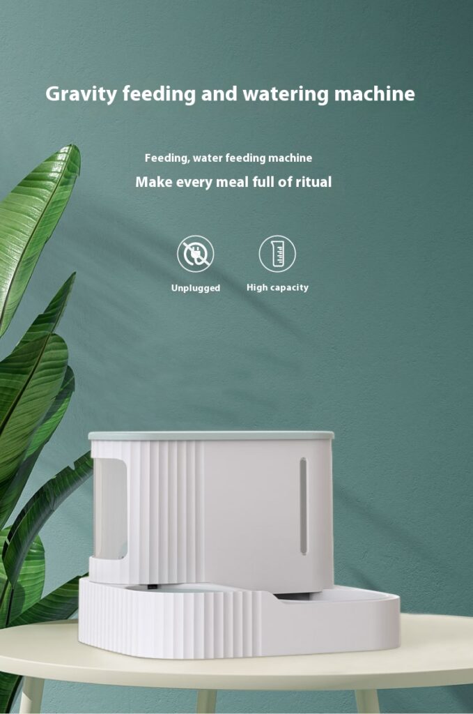 Cat Automatic Drinking Fountain Feeder Integrated Water Feeder Pet Supplies