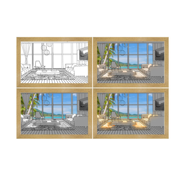 Illuminated Picture LED Decorative Light Painting Bedside Picture Style Creative Modern Simulate Sunshine Drawing Night Light Gift - Image 6