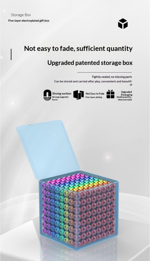 Colorful Magnetic Balls Strong Magnetic Beads Magnet Toys