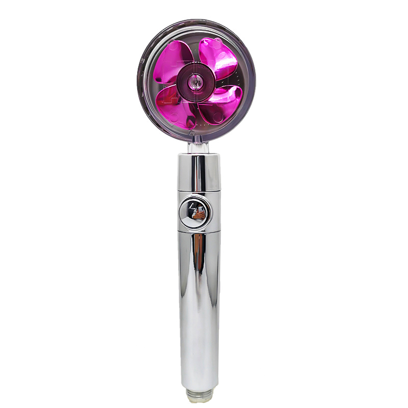 Shower Head Water Saving Flow 360 Degrees Rotating With Small Fan ABS Rain High Pressure Spray Nozzle Bathroom Accessories - Image 18