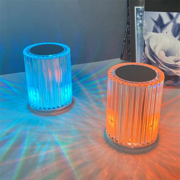 Crystal Lamp Table Lamp Atmosphere Creative Line Small Night Lamp Led Lights - Image 6