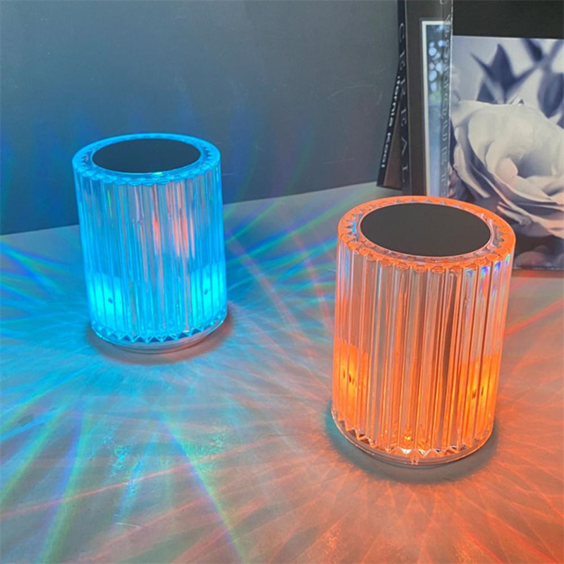 Crystal Lamp Table Lamp Atmosphere Creative Line Small Night Lamp Led Lights - Image 6