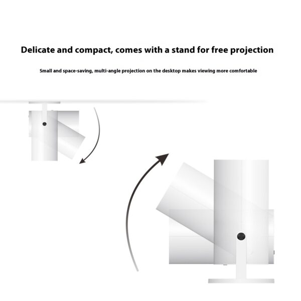 Portable Projector Small Straight Projector For Home Use 180 Degrees Projection Angle Automatic Focus Home Video Projector - Image 11