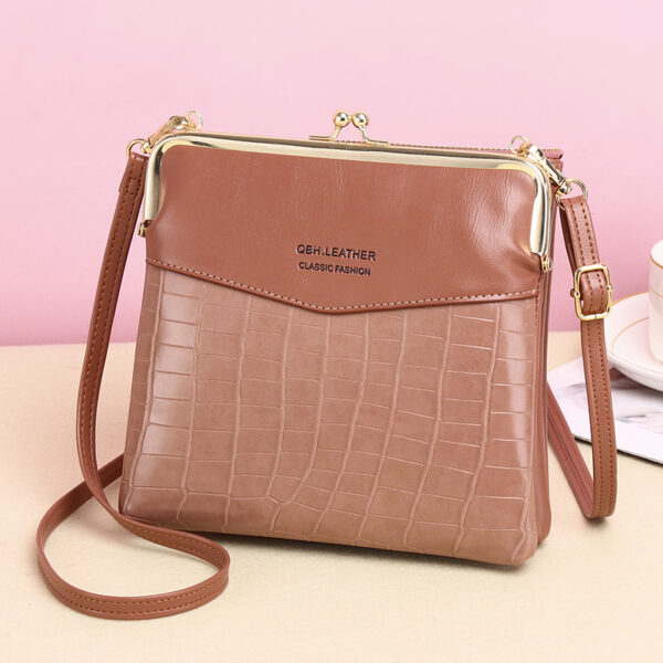 Lock Shoulder Bags Women Alligator Pattern Crossbody Phone Bag - Image 7