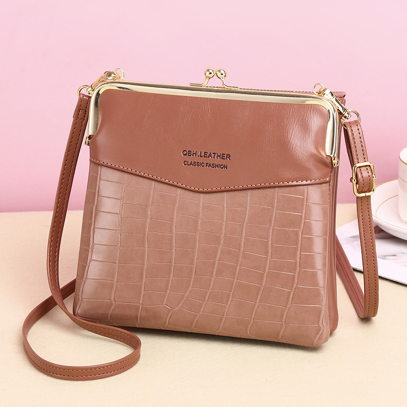 Lock Shoulder Bags Women Alligator Pattern Crossbody Phone Bag - Image 7
