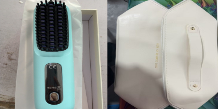 2 In 1 Straight Hair Comb Wireless Hair Straightener Brush Hair Fast Heating Portable Hot Curler USB Charging - Image 44
