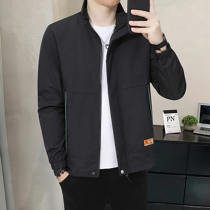 Casual Jacket With Stand Collar Autumn Style For Men - Image 4