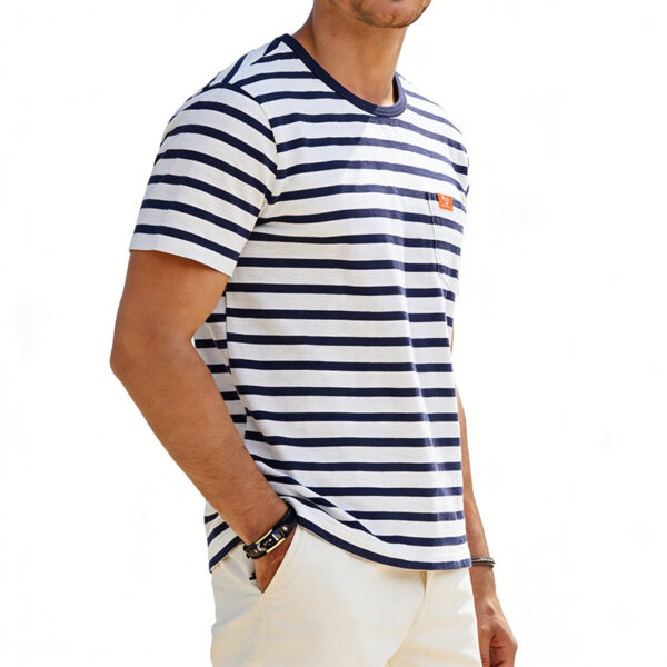 Men's Loose-fit Retro Simple Casual Crew-neck Short-sleeve T-shirt - Image 34