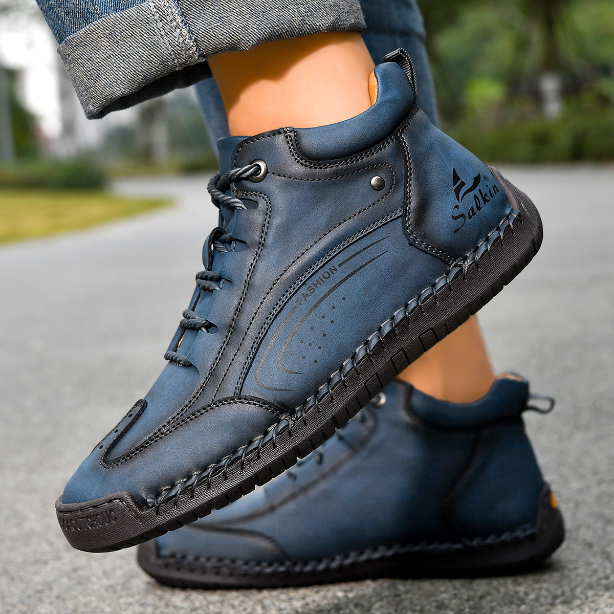 Plus-size Mens Fashion With Hand-stitched Soles - Image 19