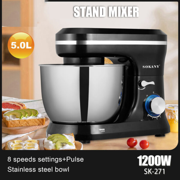 Chef's Cream Blender Stand Mixer Egg Beater - Image 8
