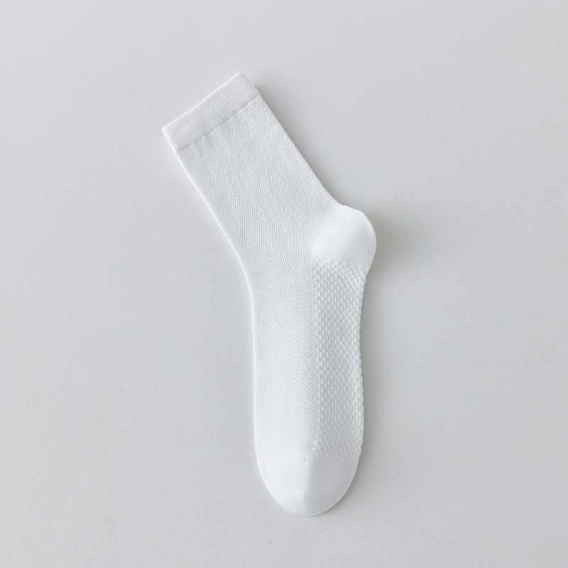 Pure Cotton Breathable Mesh Long Business Socks - Image 18