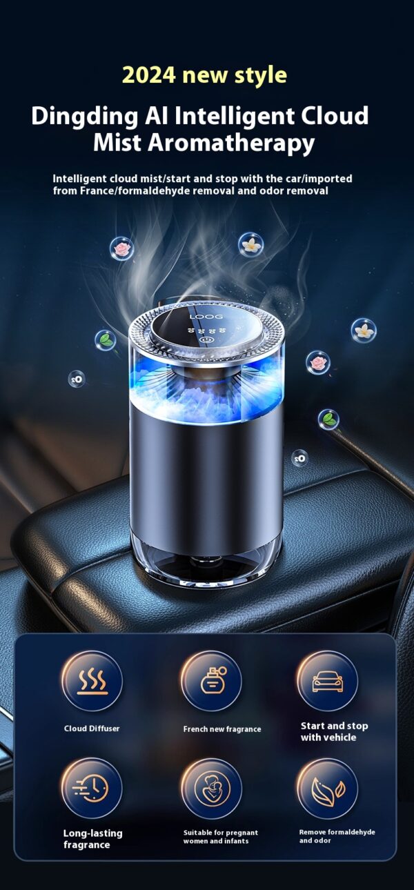 Car Aromatherapy Diffuser Cloud Mist Air Freshener Auto Decoration Natural Fragrance Auto Decoration Tool For RVs Trucks Sedans - Image 26