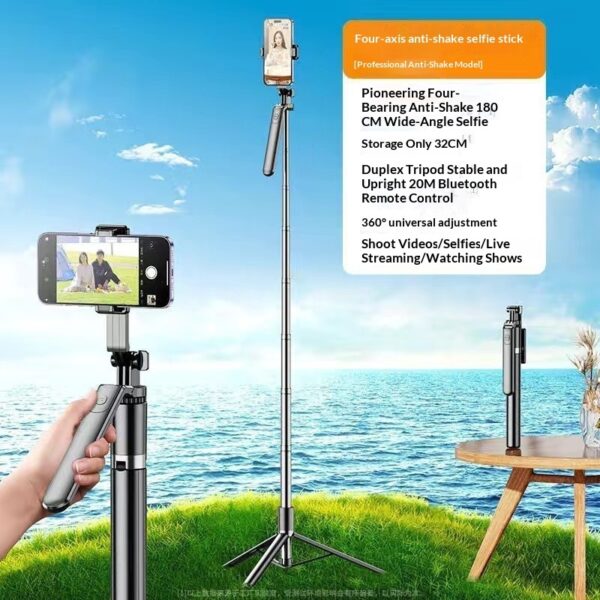 R16 Smartphone Stabilization Selfie Stick With Remote Control Extendable Design  And Built in Tripod Legs - Image 10