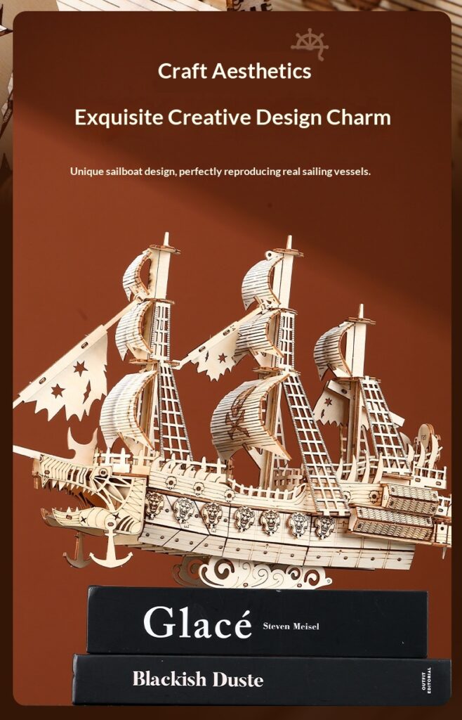 Wooden 3D Puzzle Model Of The Ship Holland In Wood