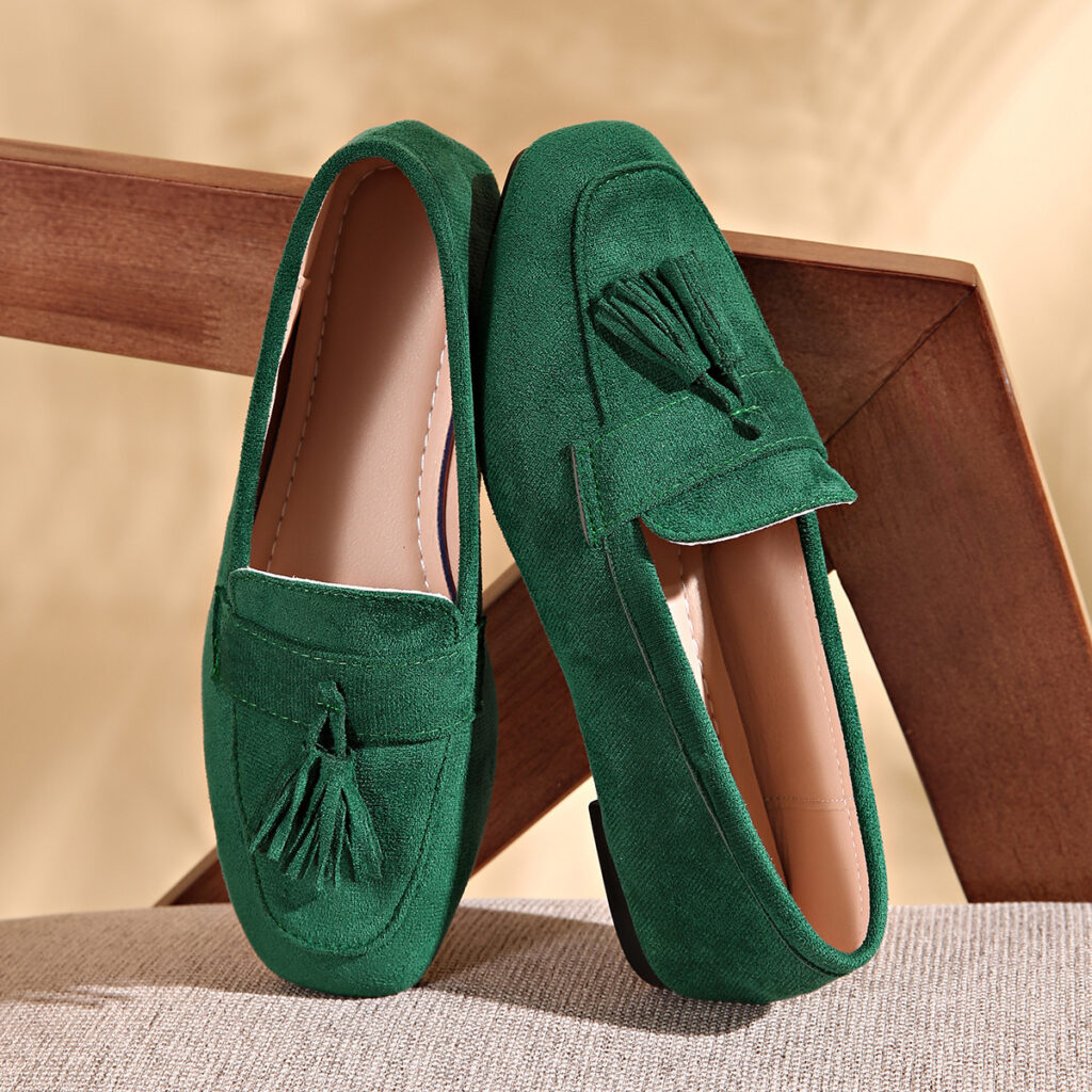 SpringAutumn Square Toe Slip On Casual Loafer Shoes