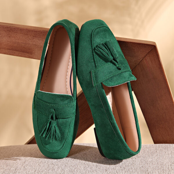SpringAutumn Square Toe Slip On Casual Loafer Shoes - Image 11