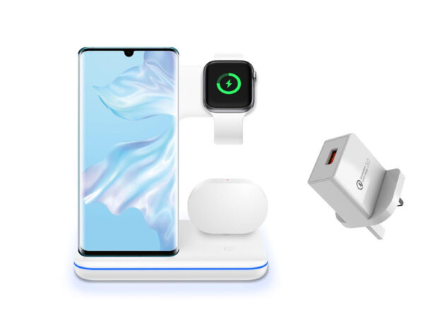 Compatible Mobile Phone Watch Earphone Wireless Charger 3 In 1 Wireless Charger Stand - Image 31