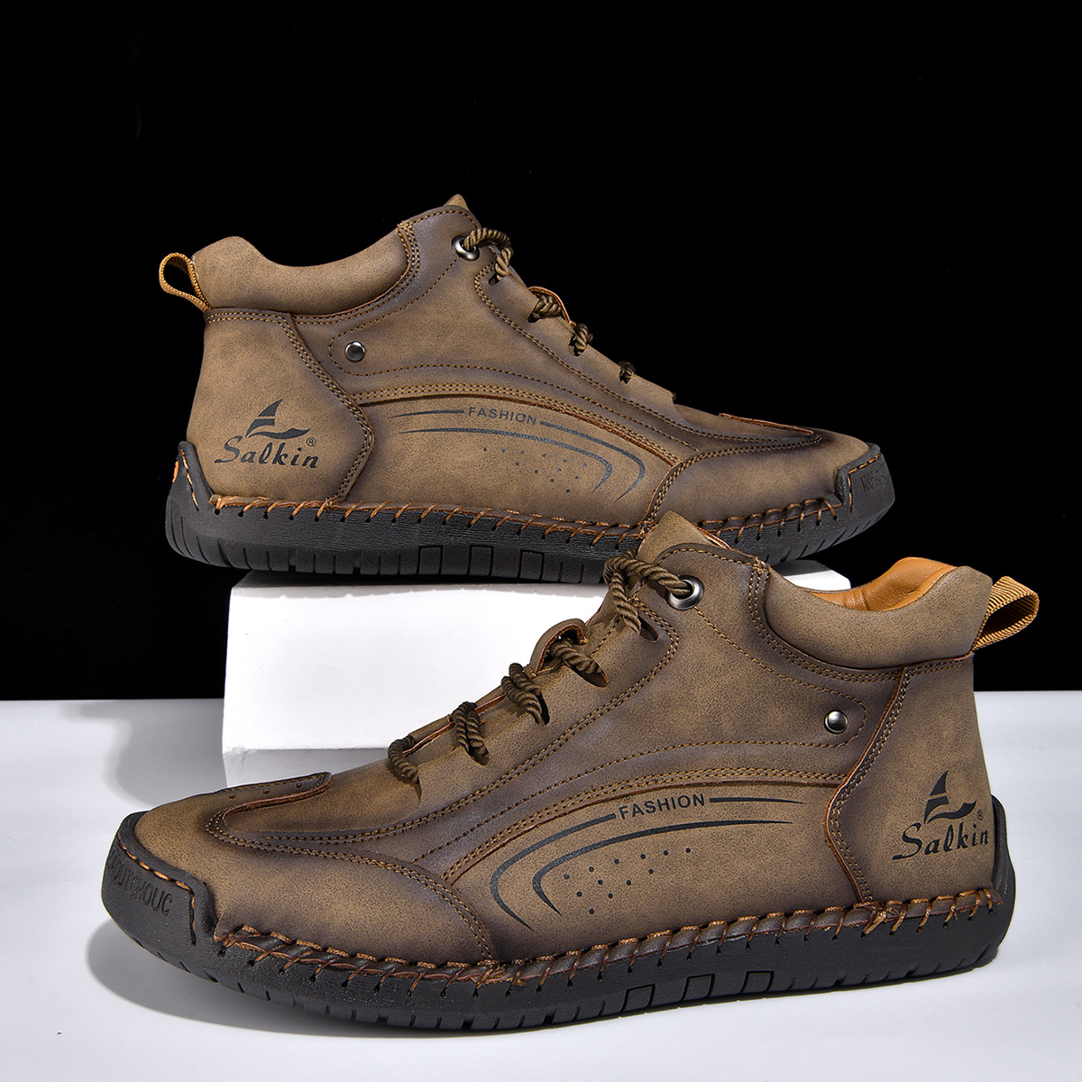 Plus-size Mens Fashion With Hand-stitched Soles - Image 13