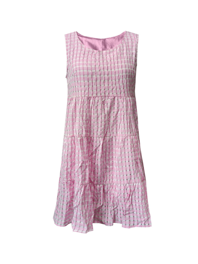 Women's Casual Solid-Colored Hollow-Out Vest Dress For Lunch Break