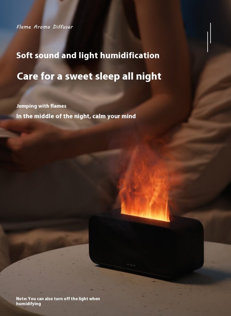 Timing Simulation Aroma Diffuser Usb Household Flame Humidifier  Aromatherapy Machine Spray Air Flame Humidifier Diffuser