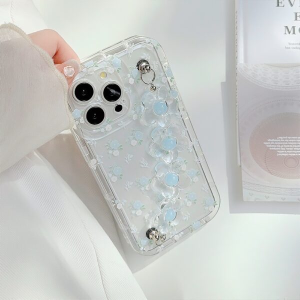 Fresh And Summery Blue Floral Phone Case - Image 8