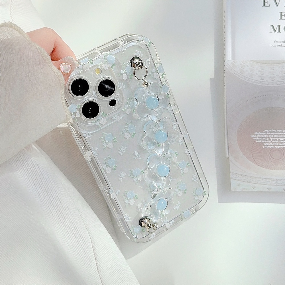 Fresh And Summery Blue Floral Phone Case - Image 8