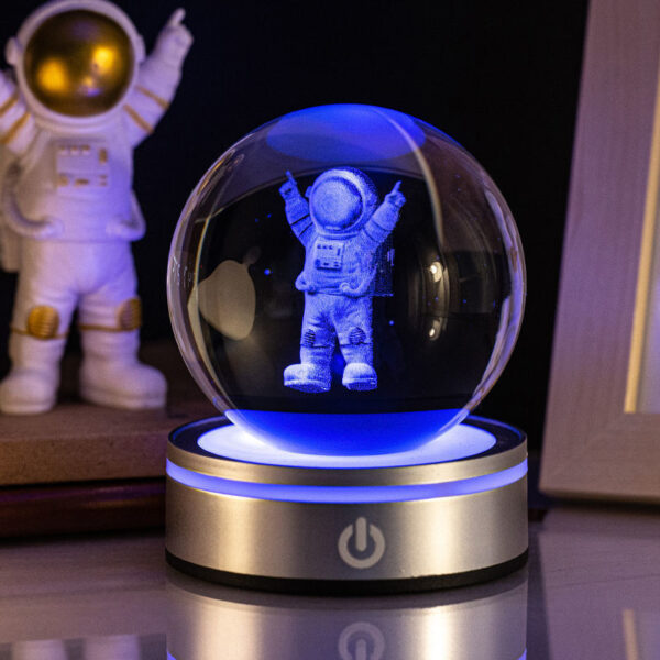 Creative 3D Inner Carving Luminous Crystal Ball Colorful Gradient Small Night Lamp Home Decorations Gifts Selection - Image 11