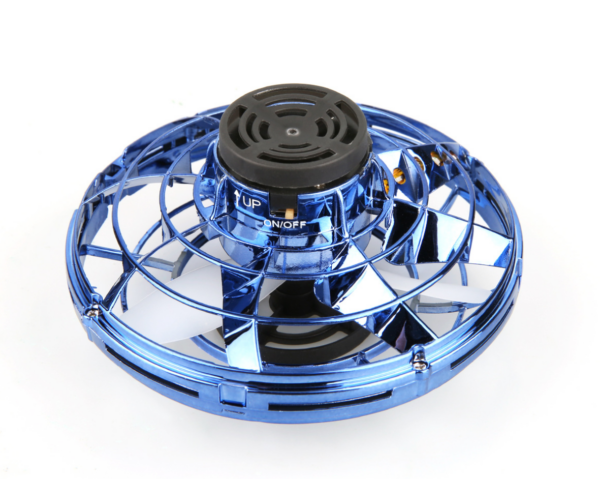 Mini Fingertip Gyro Interactive Decompression Toy Drone LED UFO Type Flying Helicopter Spinner Toy Kids - Image 12
