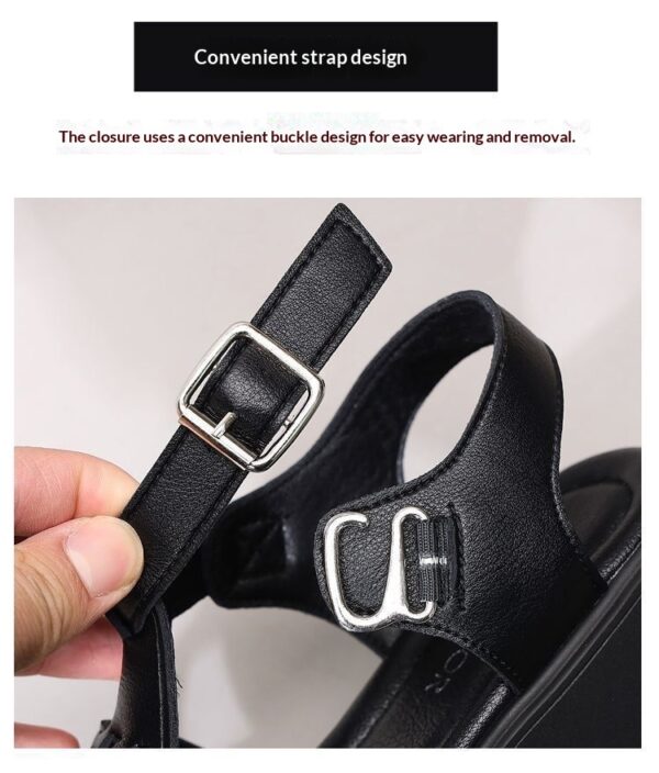 One-strap Open-toe Sandals With A Rubber Mid-heel - Image 13