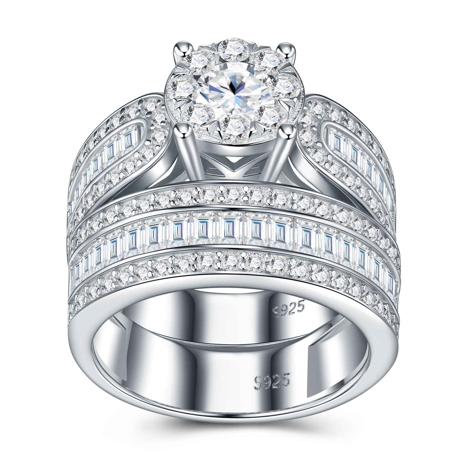 0.5 Carat Luxury Fashion Minimalist Trend Jewelry With Top-quality Morganite, Elegant Silver Ring In S925 Silver With Electroplated Platinum, Suitable For Ladies - Image 2