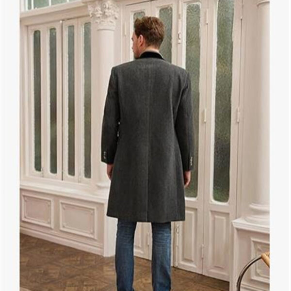 Men's Fat And Strong Woolen Casual Jacket - Image 10