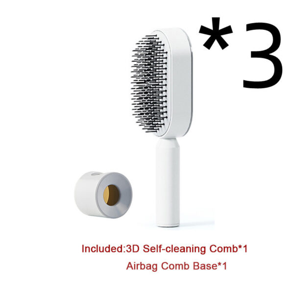 Self Cleaning Hair Brush For Women One-key Cleaning Hair Loss Airbag Massage Scalp Comb Anti-Static Hairbrush - Image 28