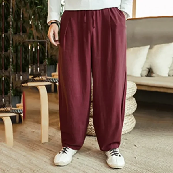Chinese style large fat wide leg pants - Image 6
