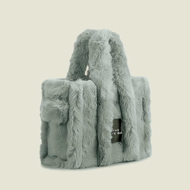 Plush Handheld Women's Bag Simple Plush