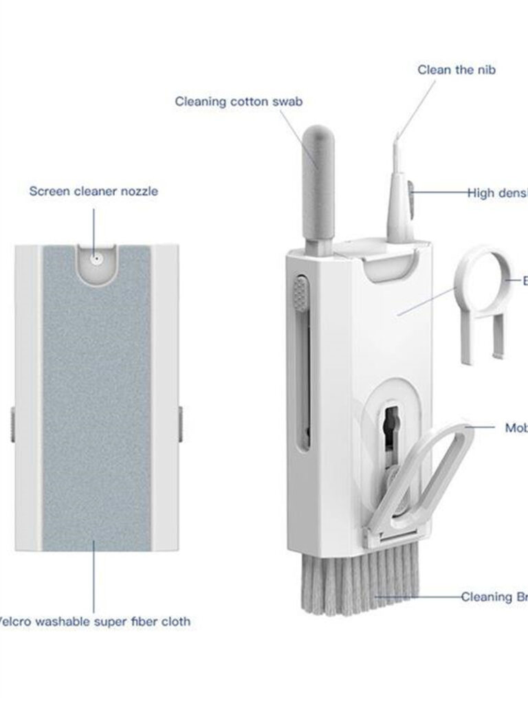 5 In 1 Screen Cleaner Kit Camera Phone Tablet Laptop Screen Cleaning Tools Earphone Cleaning Brush Pen For Office