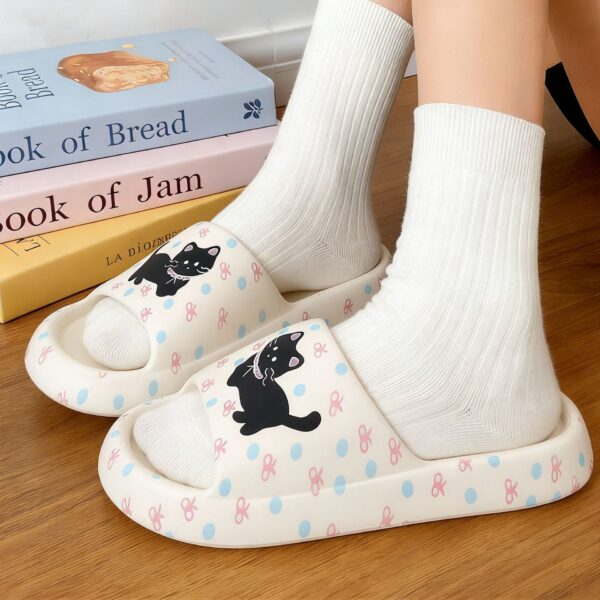 Printed Sausage Dog Slide Sandals For Women - Image 11