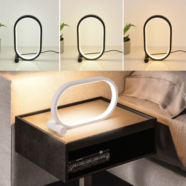 Usb Plug-In Lamp Oval Acrylic Lamp Touch Control Dimmable Modern Simple Creative Night Lamp Bedside Reading Lamp Desk Table Led - Image 9