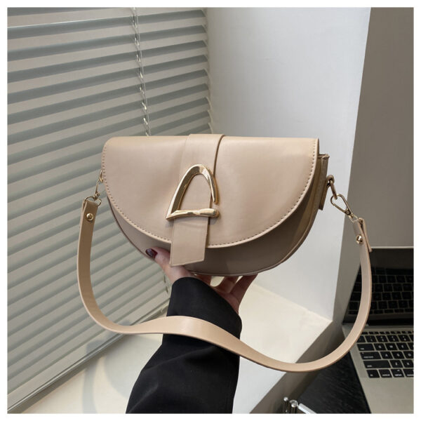 High-end, Fashionable Single-shoulder Bag Niche Saddle Bag - Image 4