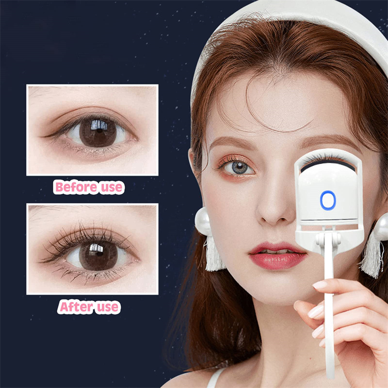 Heated Eyelash Curler Electric Temperature Control Mini Eyelash Curler Electric Portable Charging - Image 1