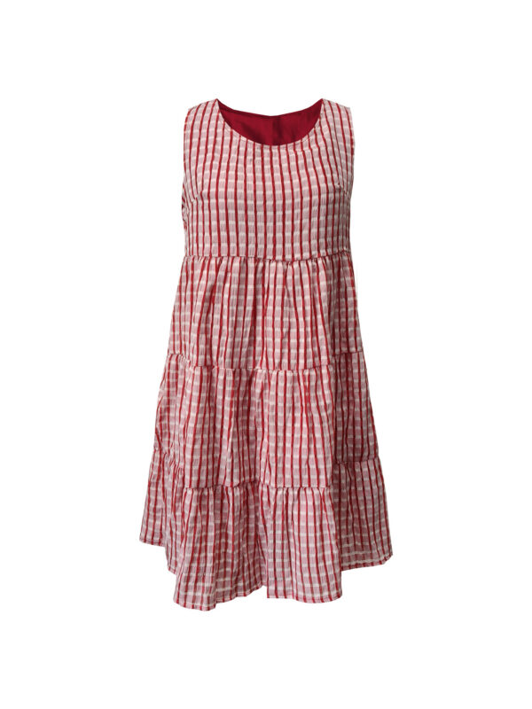 Women's Casual Solid-Colored Hollow-Out Vest Dress For Lunch Break - Image 15