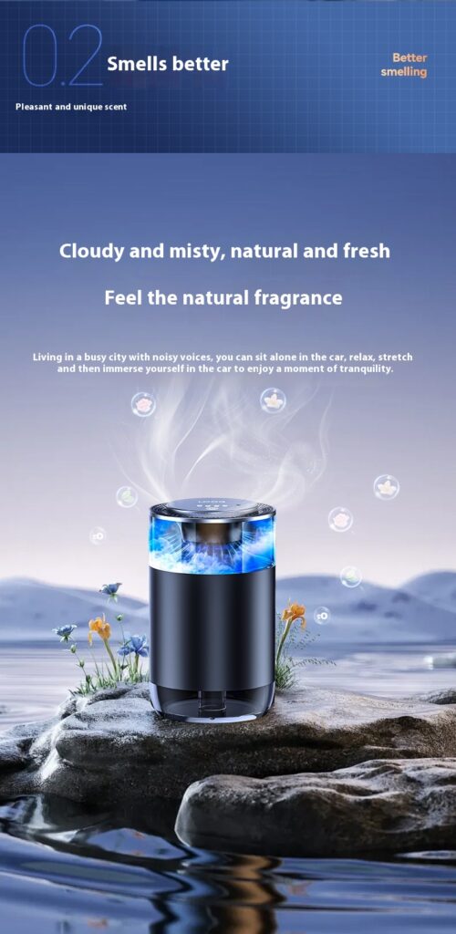 Car Aromatherapy Diffuser Cloud Mist Air Freshener Auto Decoration Natural Fragrance Auto Decoration Tool For RVs Trucks Sedans