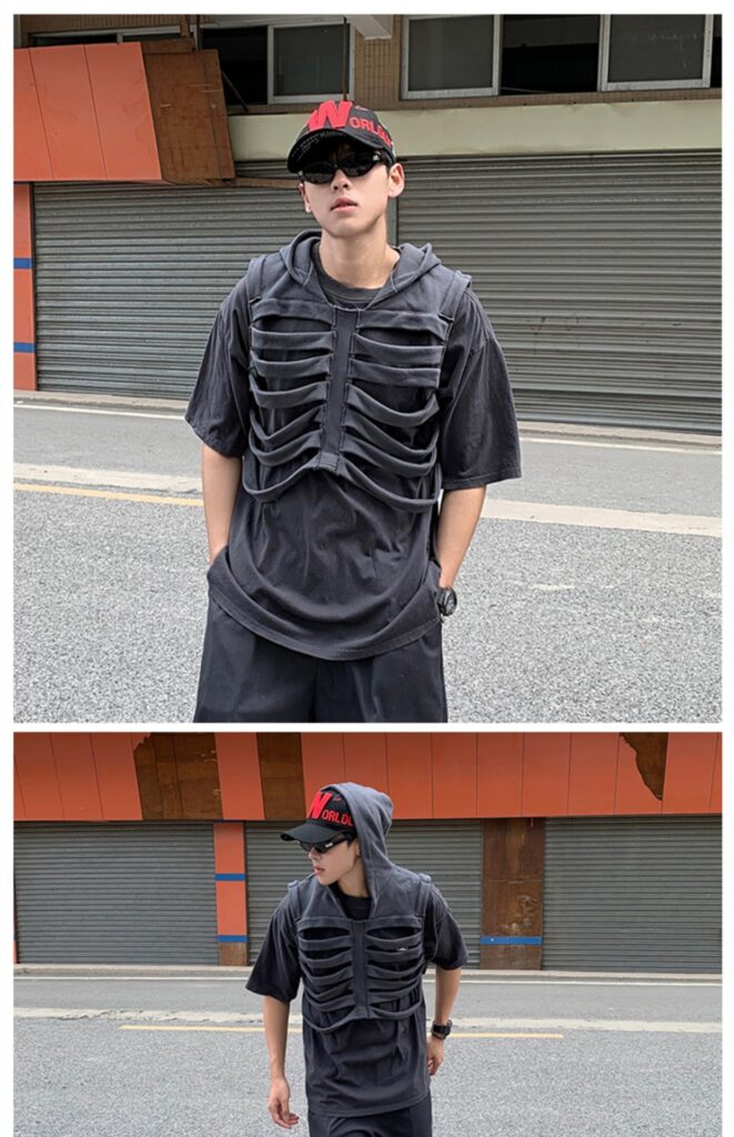 Loose, Versatile Designer-style Sleeveless Hooded Tank Top