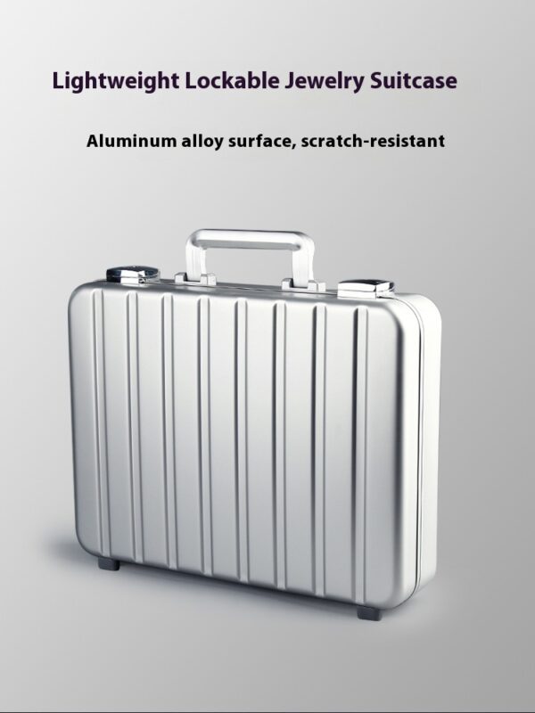 Portable Handheld Aluminum Alloy Jewelry Box - Image 19
