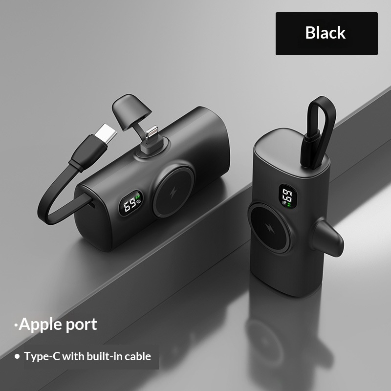 Wireless Magnetic Watch Power Bank With Built-in Cable - Image 3