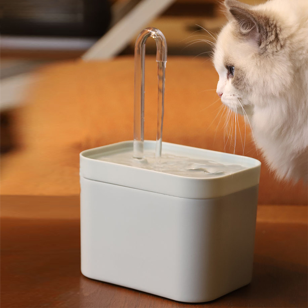 Automatic Cat Water Fountain Auto Filter USB Electric Mute Cat Drinker Bowl 1.5L Recirculate Filtring Drinker For Cats Pet Water Dispenser - Image 1