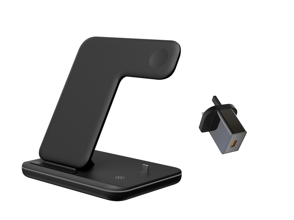 Compatible Mobile Phone Watch Earphone Wireless Charger 3 In 1 Wireless Charger Stand - Image 23