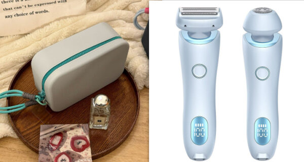 2 In 1 Hair Removal Epilator USB Rechargeable Trimmer Women Body Razor Face Leg Armpit Bikini Hand Pubic Shaver Hair Remover - Image 14