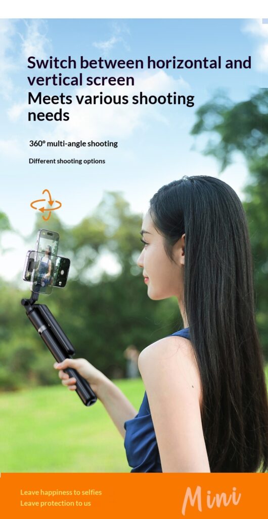 Outdoor Bluetooth Tripod With An Ultra-long Extendable ArmRotating Remote Control And Built-in Image Stabilization