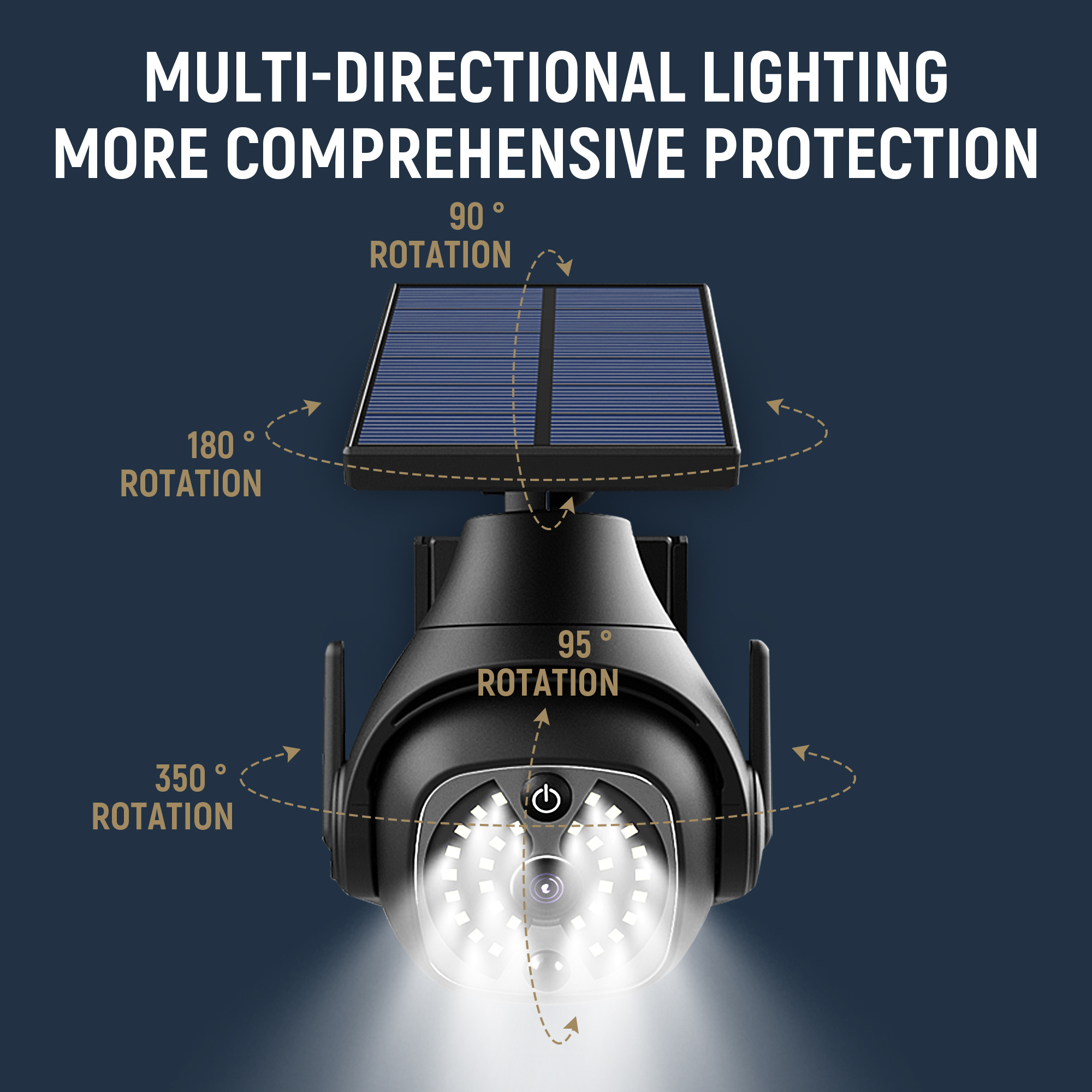 Solar Powered Outdoor Courtyard Lights Household Lighting Lights Human Sensing Lights Outdoor Waterproof Street Lights Balcony Solar Wall Lights - Image 22