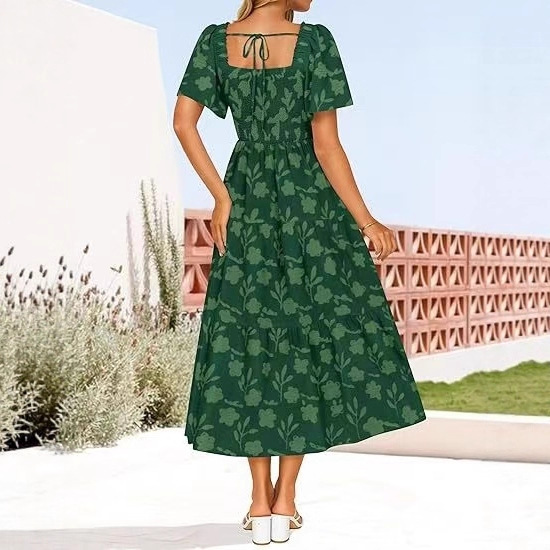 Best-selling Solid-color Off-shoulder High-waist Maxi Dress For Women - Image 9
